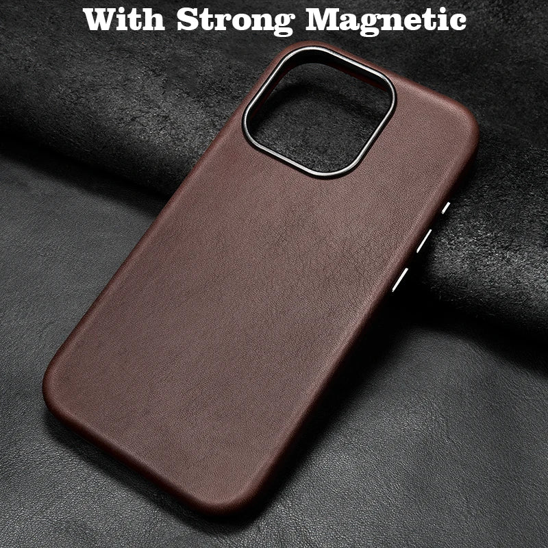 Leather Case for iPhone 16 15