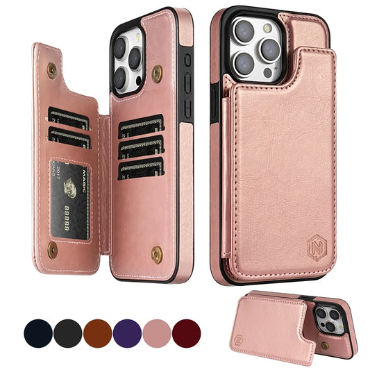 Wallet Solid Case For iPhone