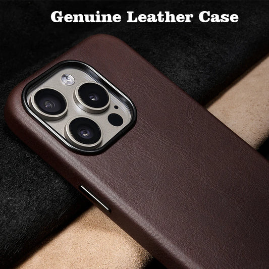 Leather Case for iPhone 16 15