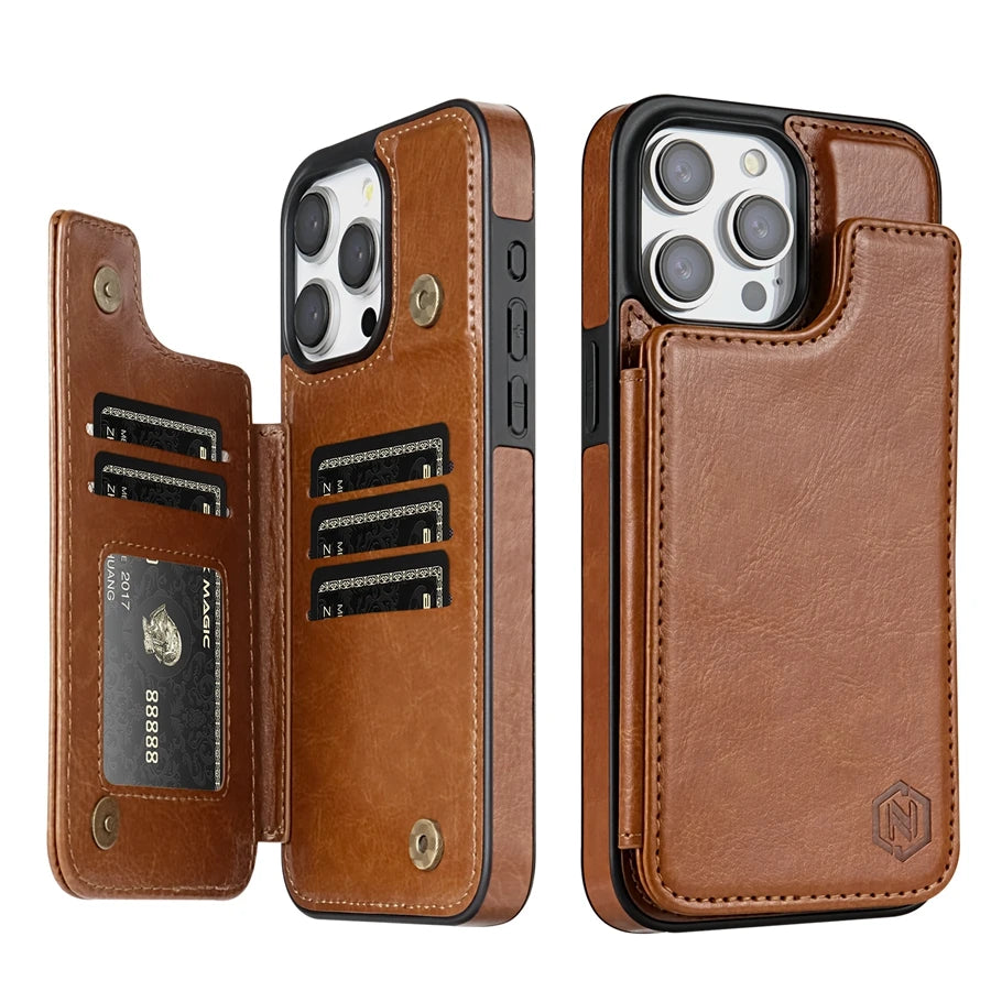 Wallet Solid Case For iPhone